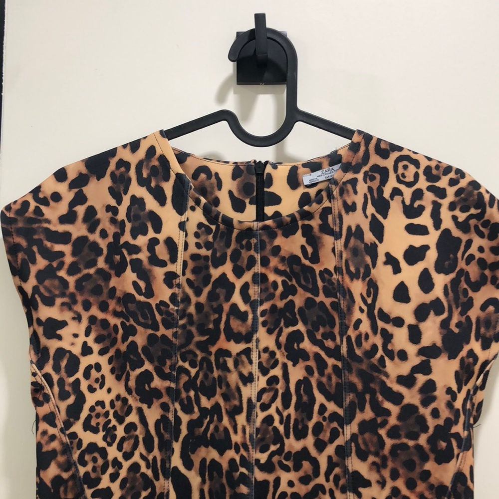 Zara animal print short dress